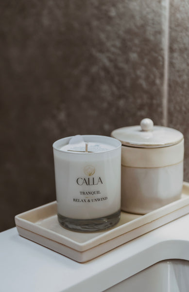 Relax and unwind luxury candle